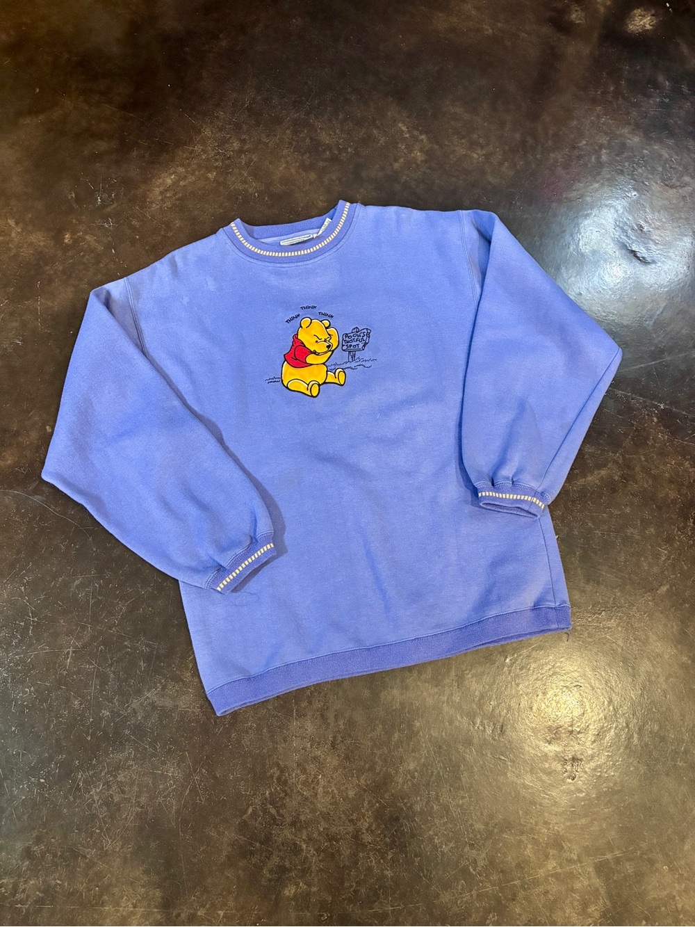 Blue Winnie the Pooh Graphic Sweatshirt - Men Sweater